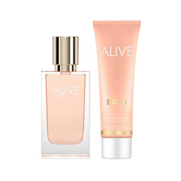 Hugo Boss Alive Gift Set – 30ml Eau de Parfum + 50ml Body Lotion Travel Size
