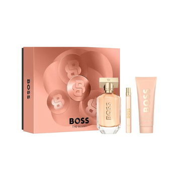 Hugo Boss The Scent Gift Set – 100ml Eau de Parfum + 75ml Body Lotion + 10ml Eau de Parfum Travel Spray