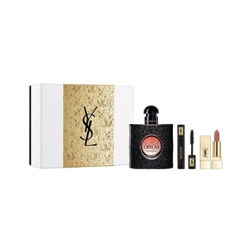 Yves Saint Laurent Black Opium Gift Set 50ml EDP + Mascara Volume Effect Faux Cils #1 + Rouge Pour Couture #70 Le Nu