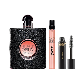 Yves Saint Laurent Black Opium Eau De Parfum Gift Set 50ml Eau De Parfum Spray + 10ml Eau De Parfum Travel Spray + 2ml Travel Size Mascara