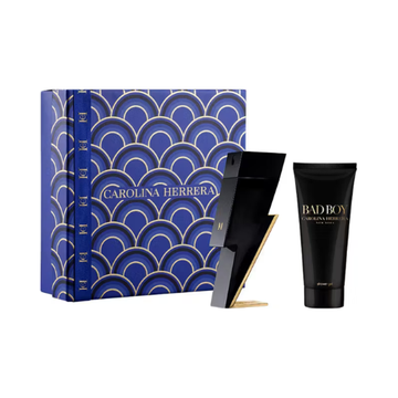 Carolina Herrera Bad Boy Christmas Gift Set 100ml Eau De Toilette + 100ml Shower Gel