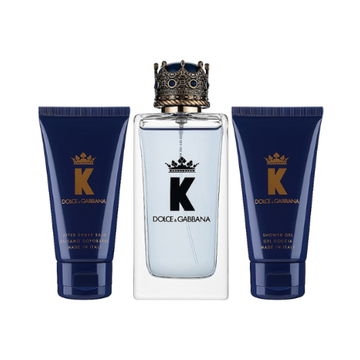 Dolce & Gabbana K Gift Set 100ml EDP + 50ml Aftershave Balm + 50ml Shower Gel