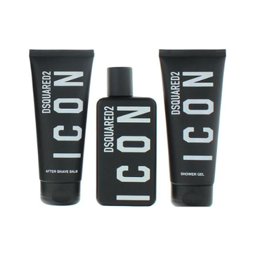 Dsquared2 Icon Pour Homme Gift Set 100ml Eau De Parfum + 100ml Shower Gel + 100ml After Shave Balm