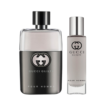 Gucci Guilty Eau De Toilette Christmas Gift Set 50ml Eau De Toilette Spray + 15ml Travel Spray
