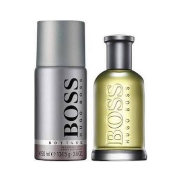 Hugo Boss Bottled Gift Set for Men 50ml Eau De Toilette Spray + 150ml Deodorant Spray