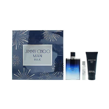 Jimmy Choo Man Blue Gift Set Eau De Toilette Spray 100ml + Shower Gel 100ml + Eau De Toilette Spray 7.5ml