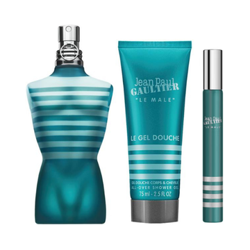 Jean Paul Gaultier Le Male Christmas Gift Set Eau De Toilette Spray 75ml + Shower Gel 75ml + Eau De Toilette Spray 10ml
