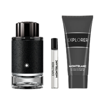 Mont Blanc Explorer Christmas Gift Set 100ml Eau De Parfum Spray + 100ml Shower Gel + 15ml Eau De Parfum Spray