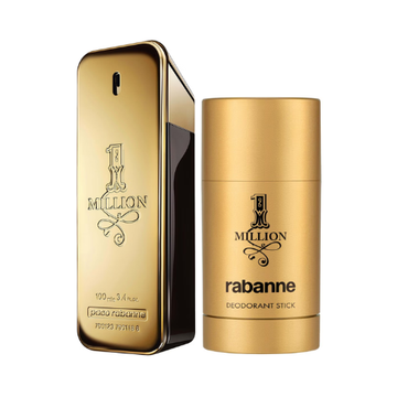 Paco Rabanne 1 Million Christmas Gift Set 100ml Eau De Toilette + 75ml Deodorant Stick