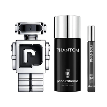 Paco Rabanne Phantom Gift Set 100ml Eau De Toilette Spray + Eau De Toilette 10ml + Deodorant Spray 150ml
