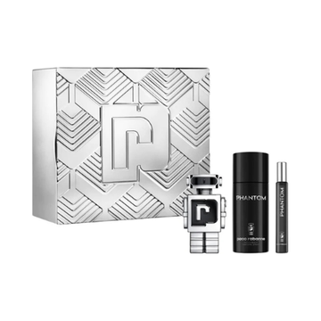 Paco Rabanne Phantom 50ml Eau De Toilette Spray + 10ml Eau De Toilette Spray + 150ml Deodorant Spray
