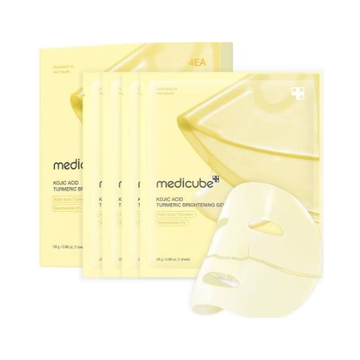 Medicube Kojic Acid Turmeric Brightening Gel Mask 4pcs