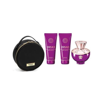 Versace Dylan Purple Gift Set Eau de Parfum 100ml + Body Lotion 100ml + Shower Gel 100ml + Pouch