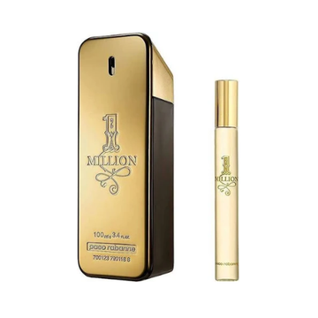Paco Rabanne 1 Million Christmas Gift Set  1 Million Eau de Toilette Spray 50ml + Eau de Toilette Spray 10ml
