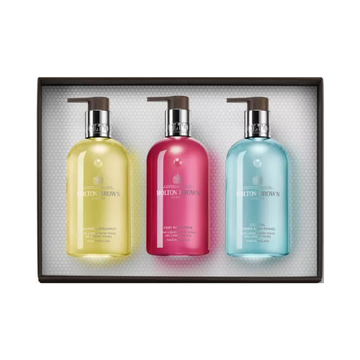 Molton Brown Floral & Marine 3 Pcs Hand Care Gift Set Coastal Cypress & Sea Fennel 300ml + Fiery Pink Pepper 300ml + Orange & Bergamot 300ml