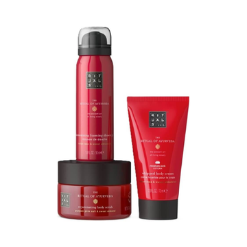 Rituals Ayurveda Gift Set Body Scrub 125g + Body Scrub 70ml + Shower Gel 50ml