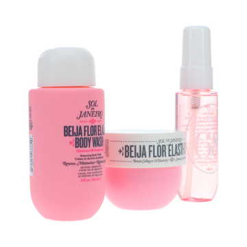 Sol de Janeiro Beija Flor Jet Set Beija Flor Elasti Cream 50ml + Beija Flor Renewing Body Wash 90ml + Cheirosa 68 Perfume Mist 30ml