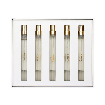 Chloe Atelier des Fleurs Eau De Parfum Spray set 1 x Jasminum Sambac 10ml + 1 x Herba Mimosa 10ml + 1 x Magnolia Alba 10ml + 1 x Rosa Damascena 10ml + 1 x Cedrus 10ml