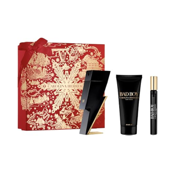 Carolina Herrera Bad Boy Christmas Gift Set Eau de Toilette Spray 50ml + Shower Gel 100ml + Eau de Toilette Spray 10ml