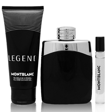 Mont Blanc Legend Gift Set 100ml EDT + 100ml Shower Gel + 7.5ml EDT