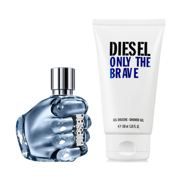 Diesel Only The Brave Gift Set 50ml EDT Spray+ 75ml Shower Gel
