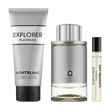 Mont Blanc Explorer Platinum Gift Set EDP 100ml + EDP 7.5ml + Shower Gel 100ml