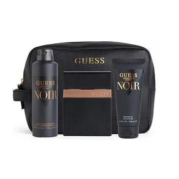 Guess Seductive Homme Noir Gift Set EDT 100ml + Shower Gel 100ml + Body Spray 170g + Pouch
