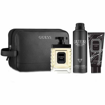 Guess Uomo Gift Set EDT 100ml + Shower Gel 100ml + Body Spray 170g + Pouch