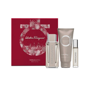 Salvatore Ferragamo Ferragamo Bright Leather Gift Set - EDT 100ml + EDT 10ml + Shower Gel 100ml