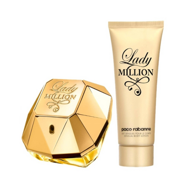 Paco Rabanne Lady Million 80ml EDP Spray + 100ml Body Lotion