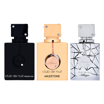 armaf club de nuit (m) set parfum 3 x 30ml (intense man + sillage + milestone)