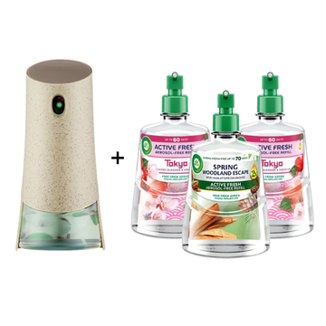 Air Wick Aerosol-Free Automatic Air Freshener Spray Kit 1 Gadget & 3 Refills