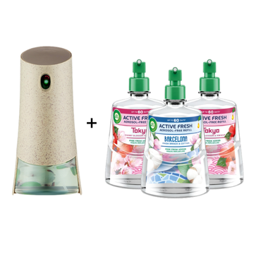 Air Wick Aerosol-Free Automatic Air Freshener Spray Kit 1 Gadget & 3 Refills