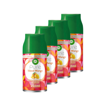 Air Wick Freshmatic Automatic Air Freshener Auto Spray Refill 250ml Pack of 4 (Choose Your Scent)