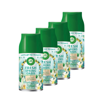 Air Wick Freshmatic Automatic Air Freshener Auto Spray Refill 250ml Pack of 4 (Choose Your Scent)