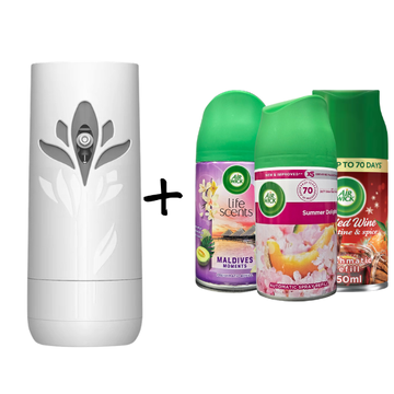 Air Wick Freshmatic Bundle 1 Device + 3 Scents (Choose Your Scent)