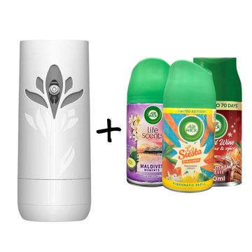 Air Wick Freshmatic Bundle 1 Device + 3 Scents (Choose Your Scent)
