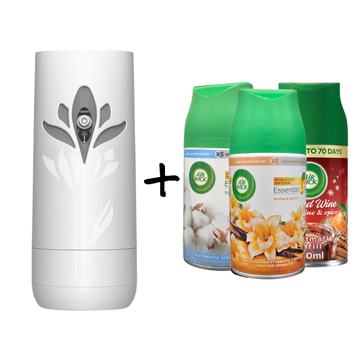 Air Wick Freshmatic Bundle 1 Device + 3 Scents (Choose Your Scent)
