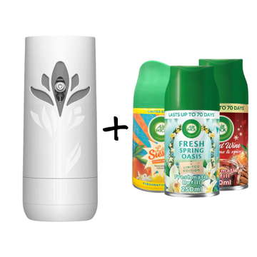Air Wick Freshmatic Bundle 1 Device + 3 Scents (Choose Your Scent)