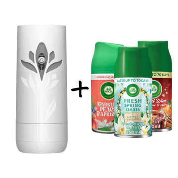 Air Wick Freshmatic Bundle 1 Device + 3 Scents (Choose Your Scent)