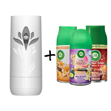 Air Wick Freshmatic Bundle 1 Device + 3 Scents (Choose Your Scent)