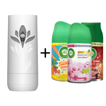Air Wick Freshmatic Bundle 1 Device + 3 Scents (Choose Your Scent)
