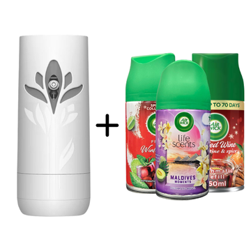 Air Wick Freshmatic Bundle 1 Device + 3 Scents (Choose Your Scent)