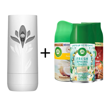 Air Wick Freshmatic Bundle 1 Device + 3 Scents (Choose Your Scent)