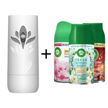Air Wick Freshmatic Bundle 1 Device + 3 Scents (Choose Your Scent)