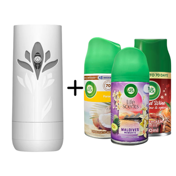 Air Wick Freshmatic Bundle 1 Device + 3 Scents (Choose Your Scent)