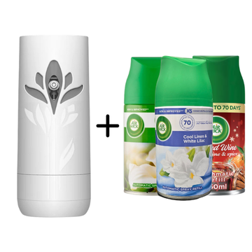 Air Wick Freshmatic Bundle 1 Device + 3 Scents (Choose Your Scent)