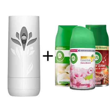 Air Wick Freshmatic Bundle 1 Device + 3 Scents (Choose Your Scent)