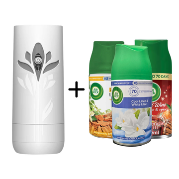 Air Wick Freshmatic Bundle 1 Device + 3 Scents (Choose Your Scent)