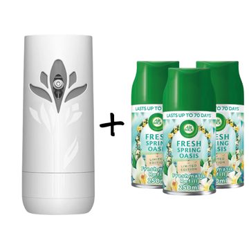 Air Wick Freshmatic Bundle 1 device + 3 Refills (Choose Your Scent)